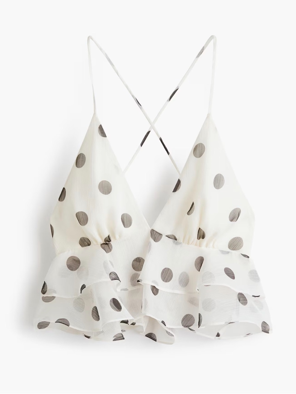NWT H&M Polka dot crop top